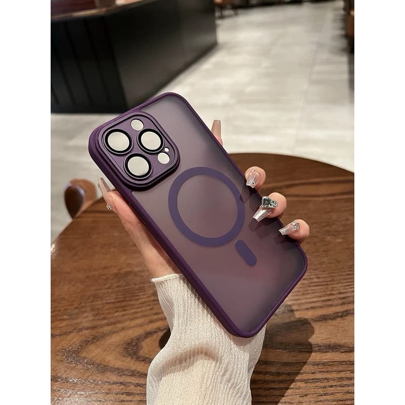 capinha com lente proteção câmera e magsafe para iphone 14 14pro / 14promax /  iPhone 11 / iPhone 12 / iPhone 12pro