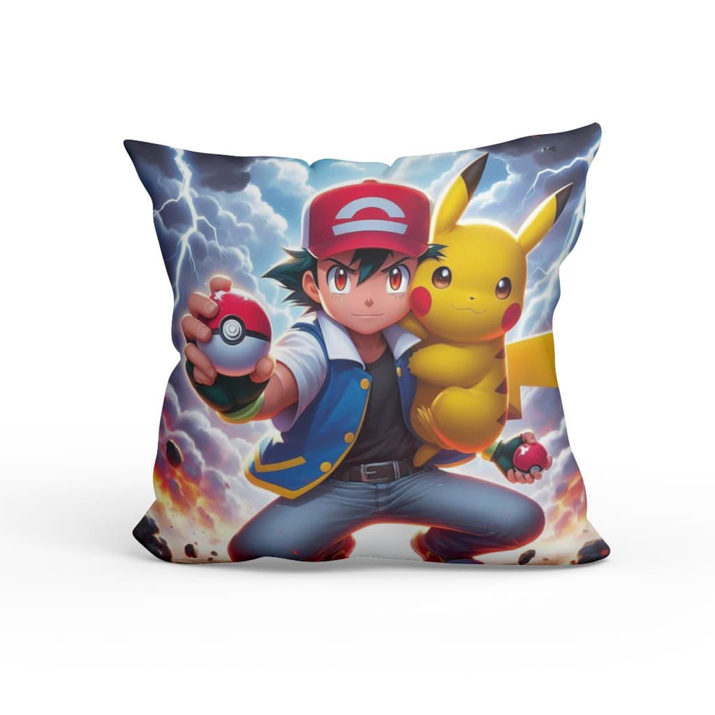 ALMOFADA COMPLETA PIKACHU POKÉMON QUARTO DE MENINO - TAMANHO 30X30