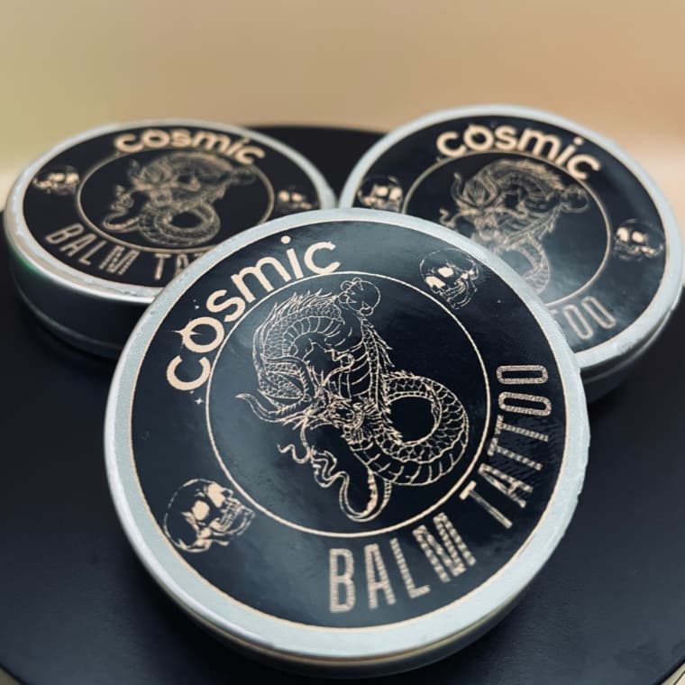 Kit 3 Pomadas Hidratante Tattoo Restaurador 100% Natural Essência de Laranja Doce | Balm Tatuagem Cosmic