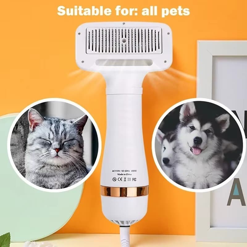 Escova Secadora Pet 2 em 1Seca e Penteia Seu Pet