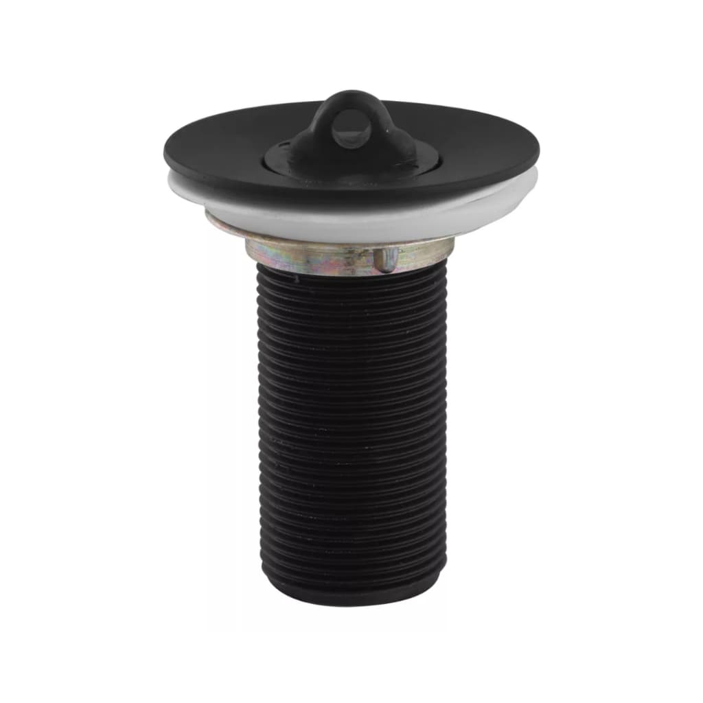 Válvula Ralo De Pia Lavatório Banheiro Metal 7/8 Cor Preto