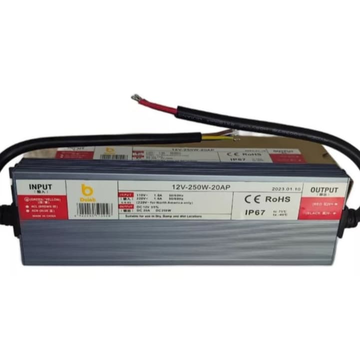Fonte Blindada Prova D'água Ip67 P/ Leds 12V Bivolt