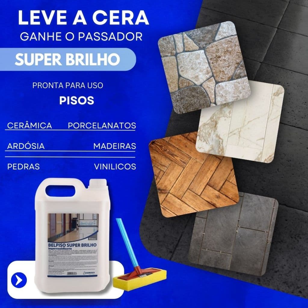 Belpiso Super Brilho 5L e Aplicador de Cera Espuma