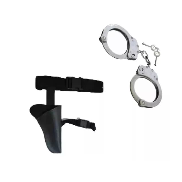 Coldre Algema Fantasia Policial Festa Carnaval Halloween