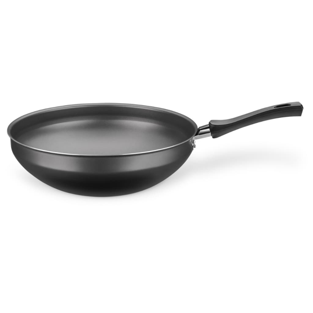 Frigideira Funda Wok Grande Alta Antiaderente Não Gruda Grafite MTA 4.3 Litros