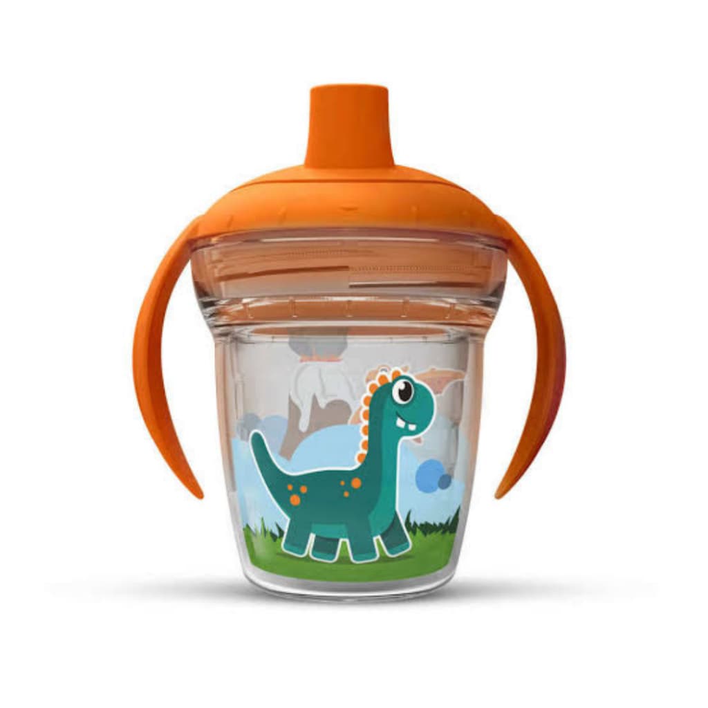Copo Infantil de Transição Dinossauros 170 ml Antivazamento