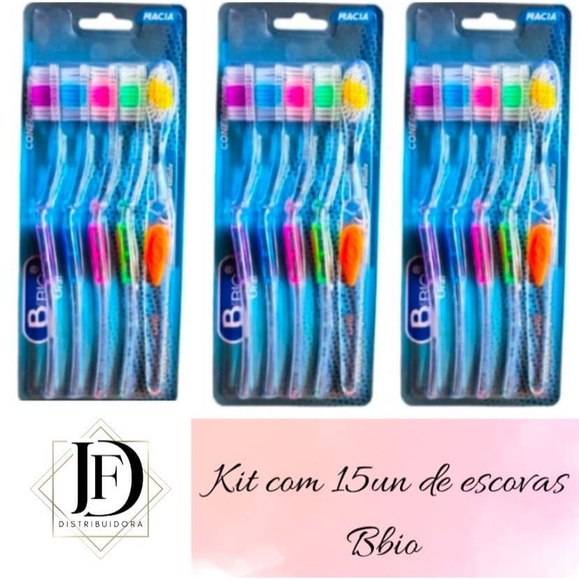 Kit 15un Bio Oral Escova Dental Adulto Macia
