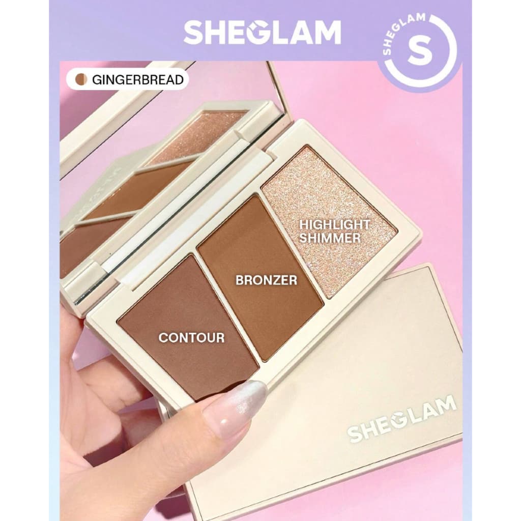 Paleta Multifuncional Contorno, Bronzer e Iluminador - SHEGLAM
