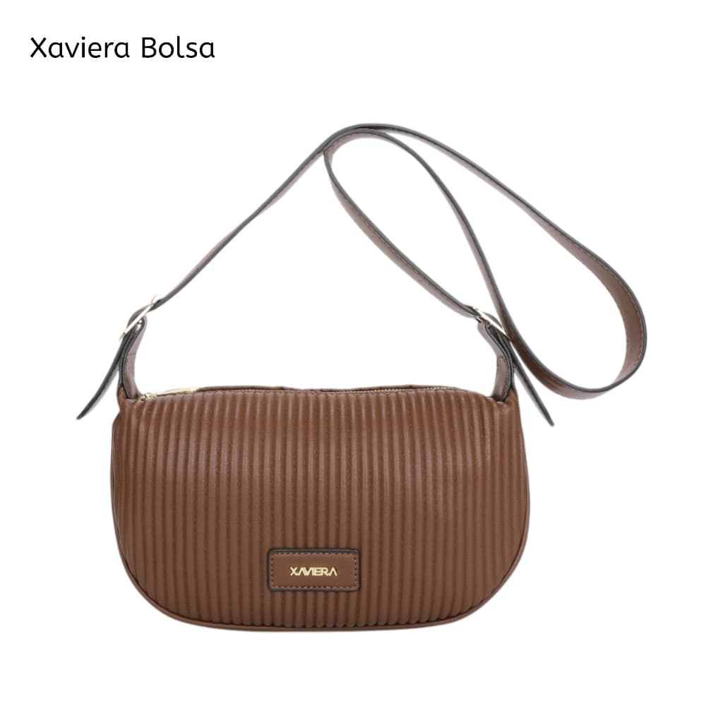 Bolsa Feminina Bolsa Amassada Listrada Transversal Tiracolo