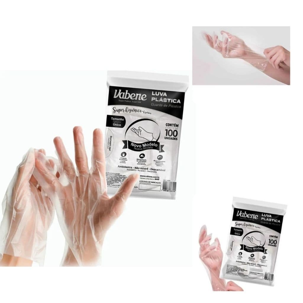 Luvas Descartáveis De Plástico Transparente À Prova De Óleo Impermeável Para Restaurante/Casa