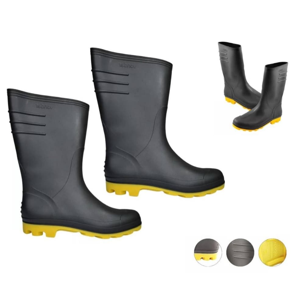 Bota Galocha Vonder PVC Impermeável Motociclista Chuva Cano Médio