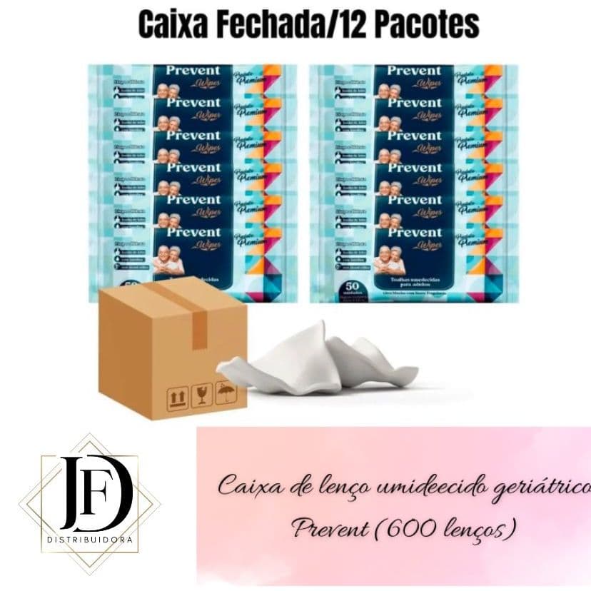 600 Toalhas Umedecidas Adulto Prevent 50un por pacote (Total 600 toalhas)