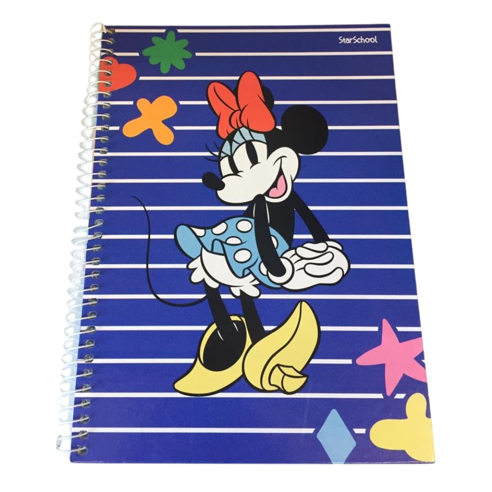 Caderno Espiral Universitario CD 1x1 80 Fls Minnie Escolas Faculdades Anotações