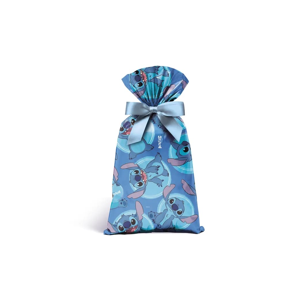 SACO PRESENTE STITCH CROMUS 45x59 - 1 UNIDADE