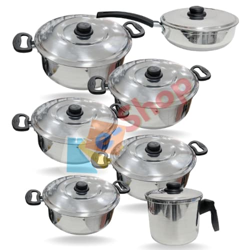 Jogo de Panela Conjunto de Caçarola Kit em Aluminio Polido, Qualidade total
