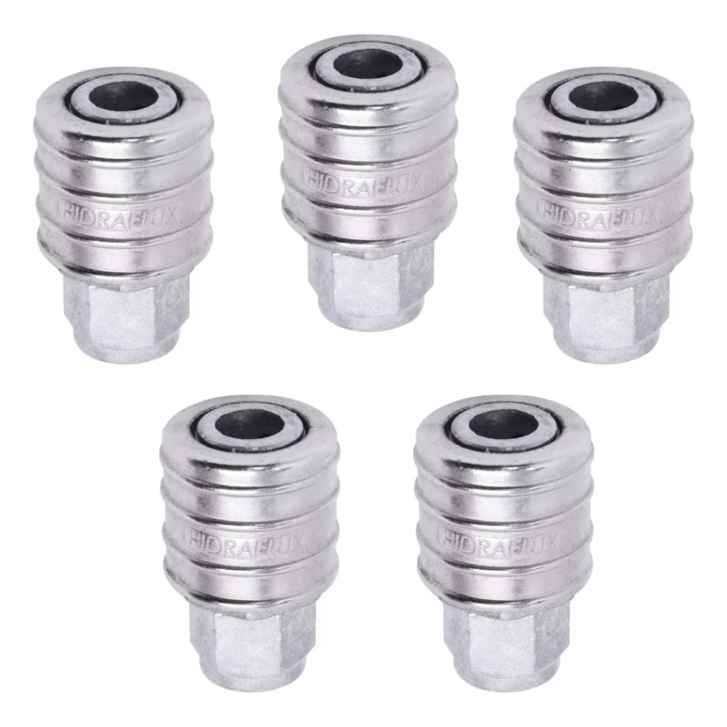 5 Engate Rápido 1/4 Para Mangueira Compressor De Ar - Fêmea