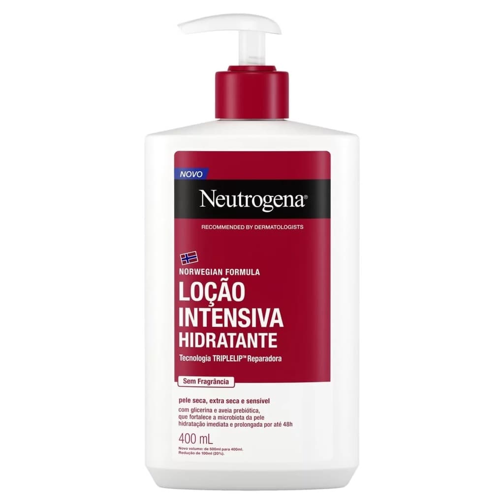 Hidratante Corporal Neutrogena Norwegian Formula Intensivo sem Fragrância 400ml