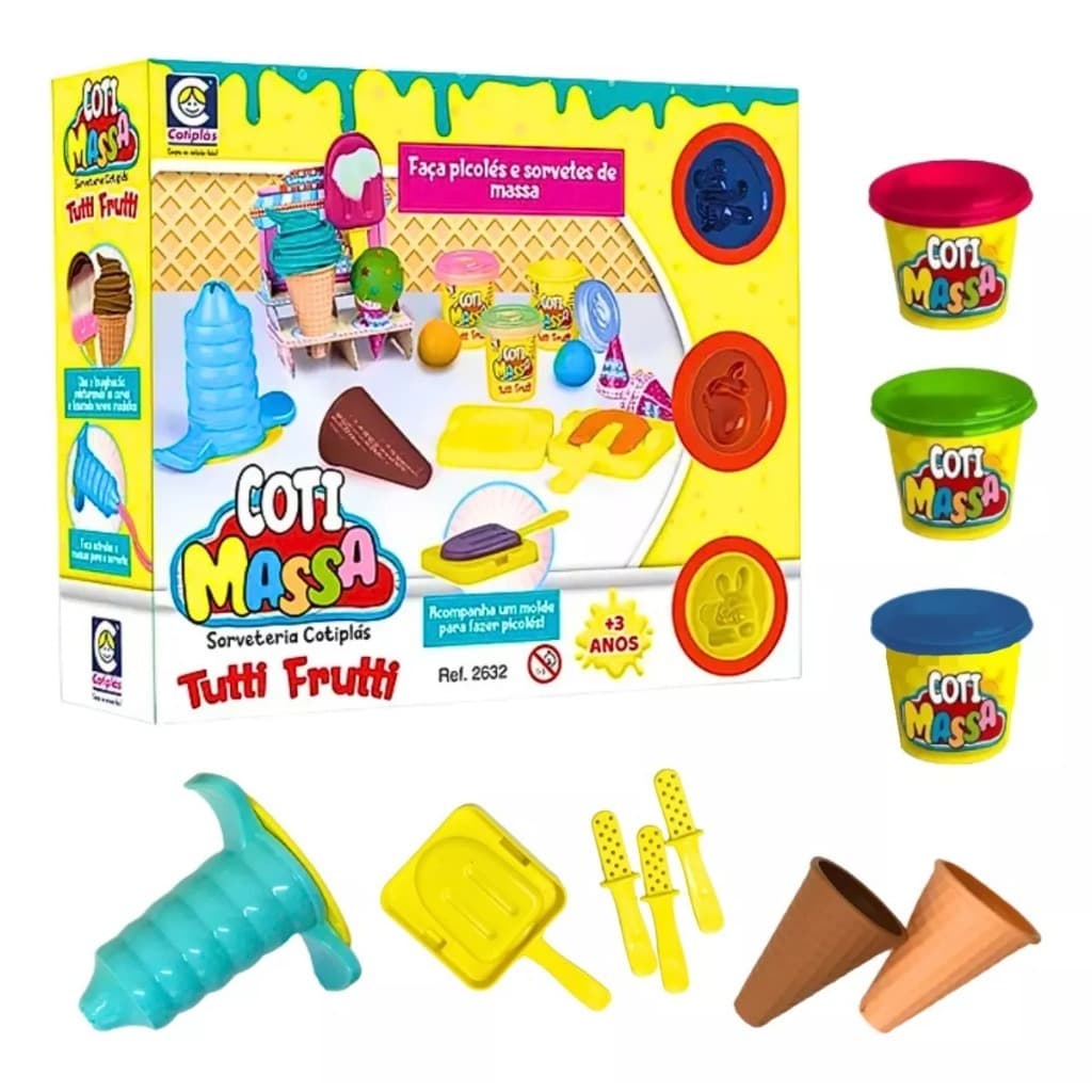 Kit Massinha De Modelar Sorveteria - Cotiplas