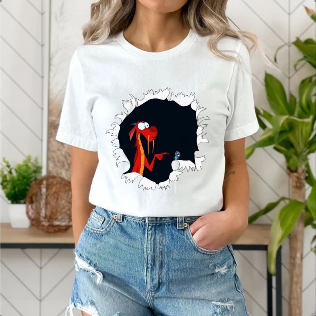 Camiseta Mushu Mulan Tshirt Summer Basica Unissex 100% Algodão
