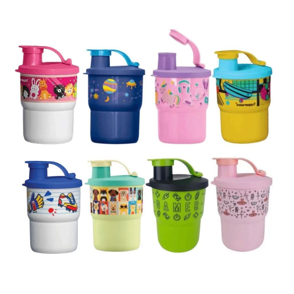 Tupperware Copo Colors Infantil 225 ml Água Suco Leite Escola Criança