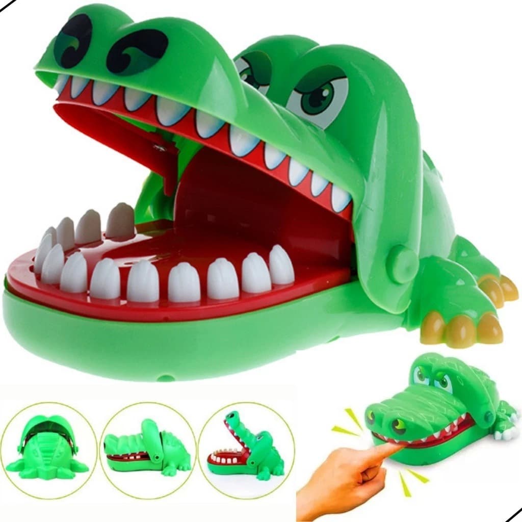 Crocodilo Dentista Acerte o Dente Brinquedo Infantil Morde