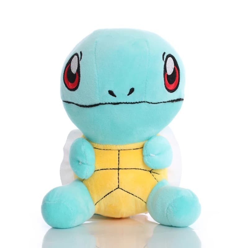 Urso de Pelúcia Squirtle 22cm Pikachu Charizard Evee Antialérgico Presente