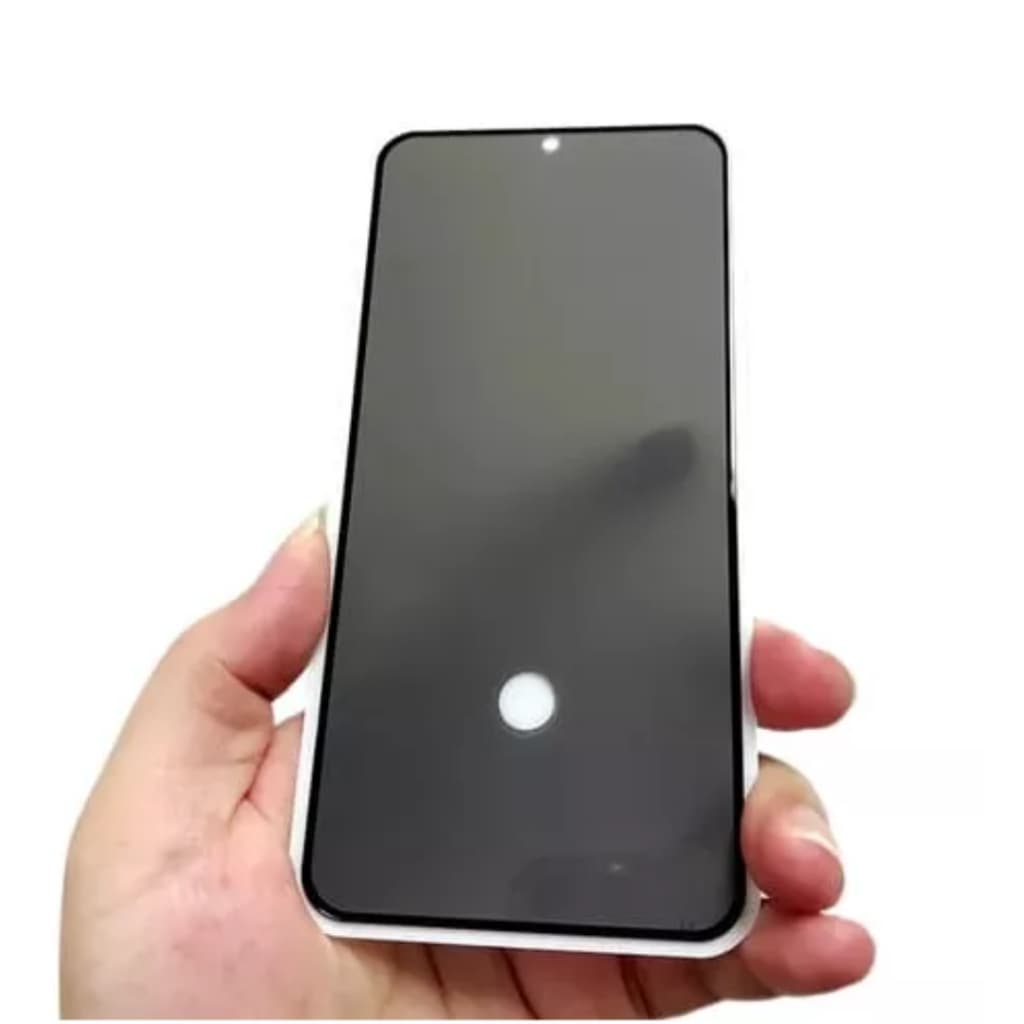 Película C/ Furo Digital Vidro 3d Privacy P/ Galaxy A55/A35/S24Fe