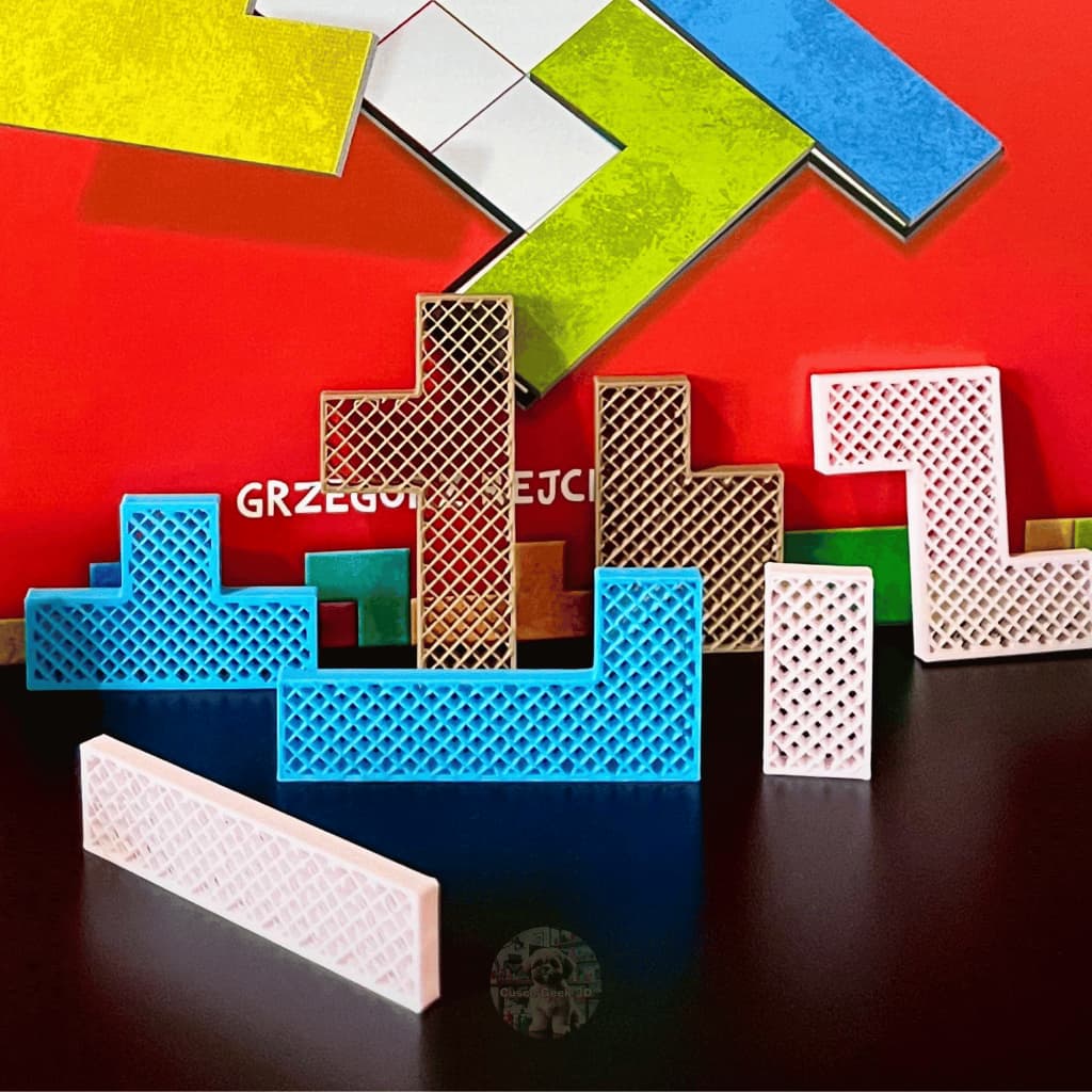 Kit Upgrade para Ubongo Classic - Peças 3D Cores Sortidas (substitui as peças originais de papelão)
