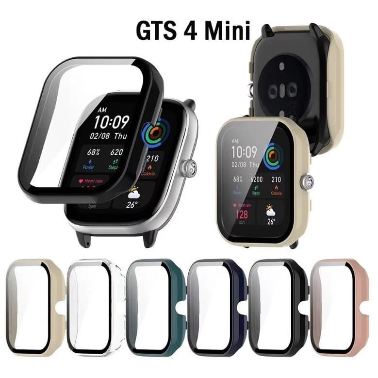 Capa Protetora 360 de Acrílico e Vidro para Amazfit GTS 4 Mini