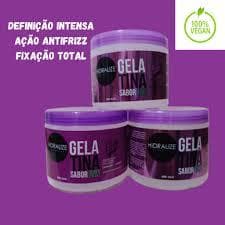 Gelatina Uva - Definição Intensa - Para Cabelo Ondulado - Cacheado e Crespo