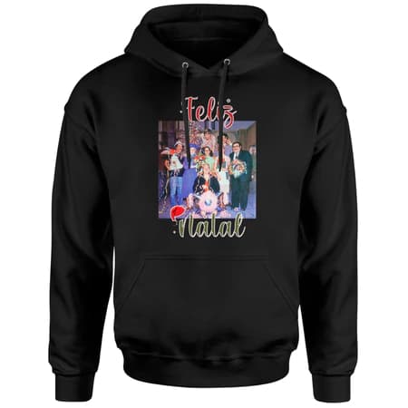 Blusa De Frio Moletom Feminino Turma Do Chaves Feliz Natal