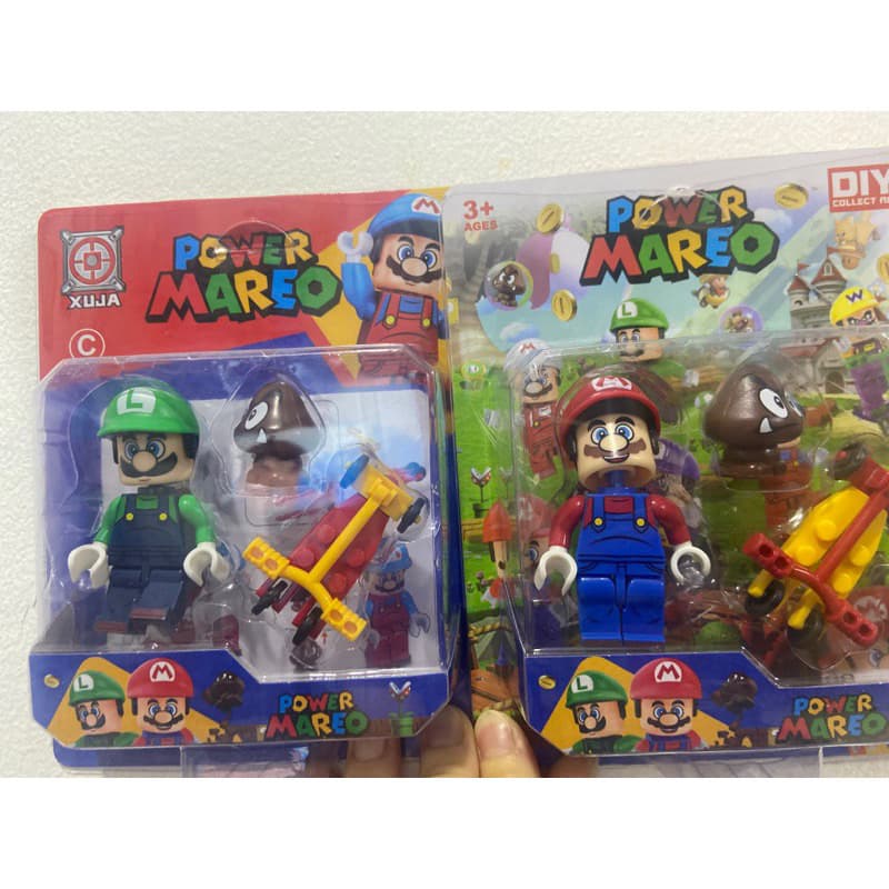 Mini lego / Boneco Lego kit vermelho e verde