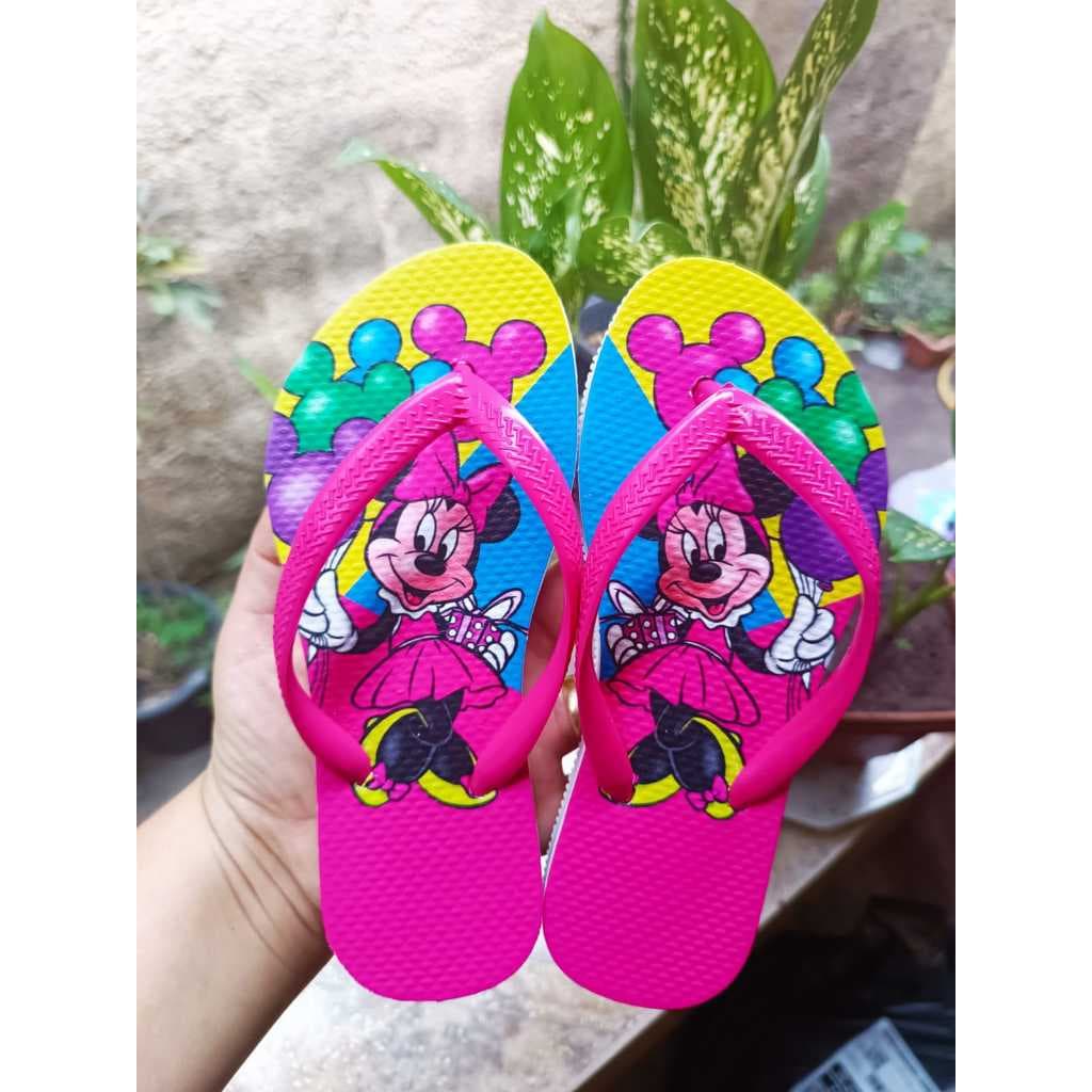 chinelo Menina Minnei Disney sandalia de dedo infantil  feminino PROMOÇÃO