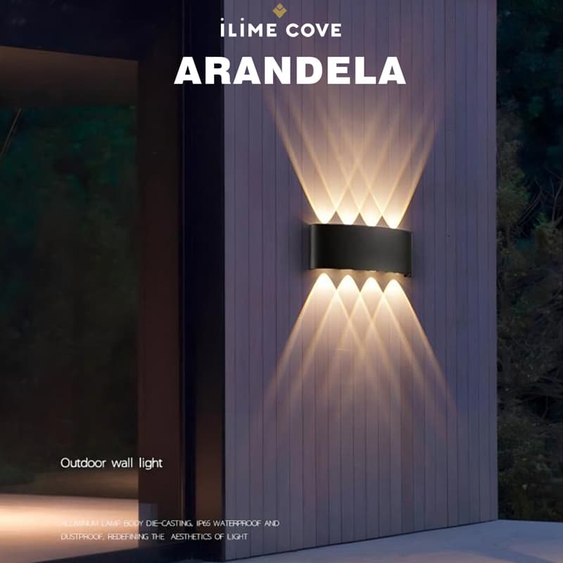 Arandela LED Meia Lua: Branco Quente Bivolt IP65 Útil Interno/Externo Iluminação Charmosa