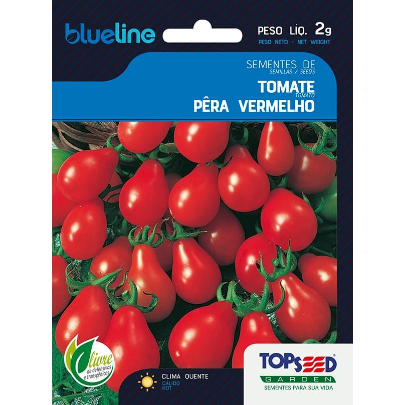 Sementes de Tomate Pêra Vermelho 2 gramas Saboroso Vaso Jardins Horta