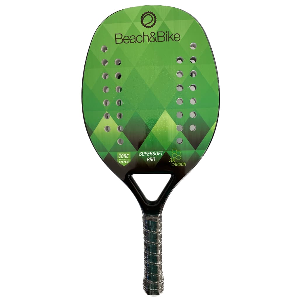 Raquete de beach tennis em carbono 3K Beach&Bike importada + bolsa para transporte ajustável