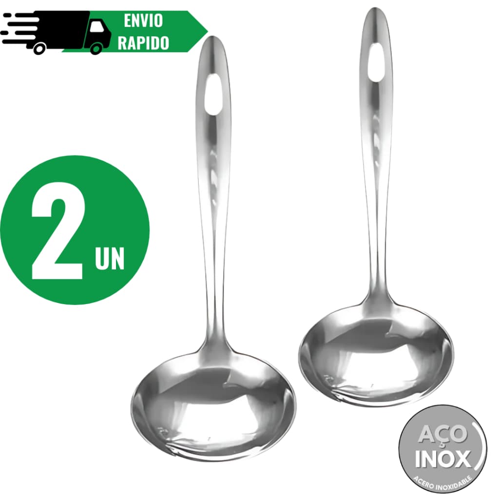 Kit Concha Sopa Feijão Caldos Em Inox Media 23cm para cozinha Utensílios de cozinha duráveis