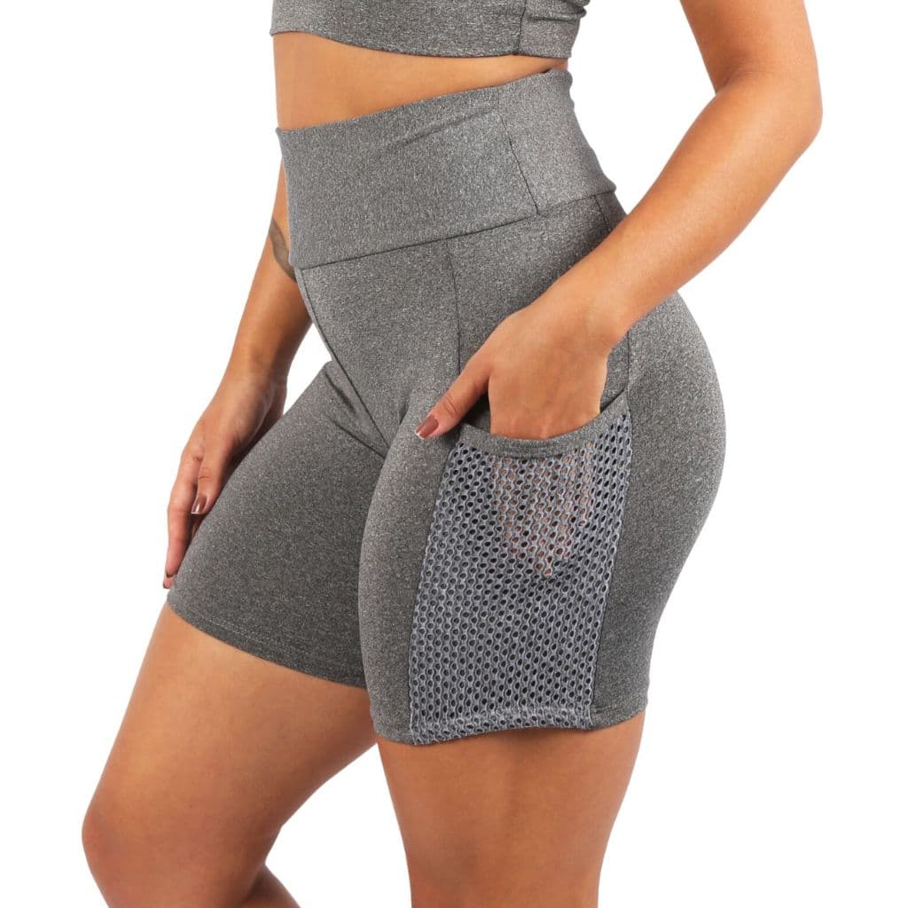 Shorts Com Bolso Fitness Bermuda Meia Coxa Academia