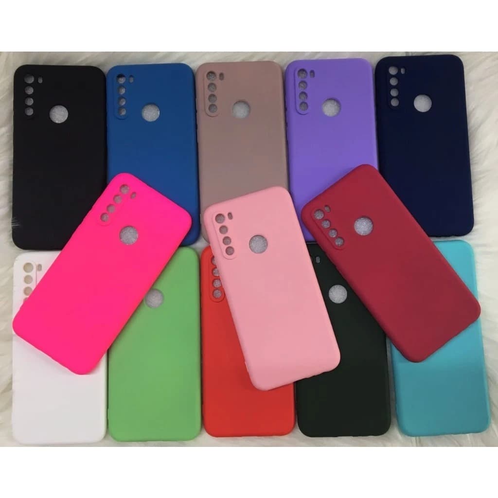 Capa Case Capinha Silicone Colorida Resistente Interior Aveludado Redmi Note 8T