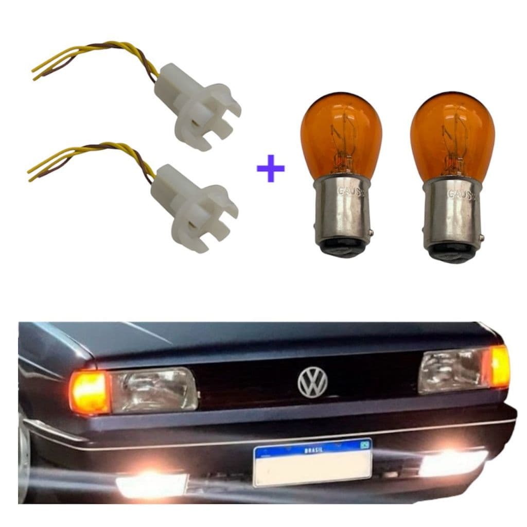 Kit Para Seta Conjugada Soque 2 Polos Universal Margarida + Lâmpada 2 Polos 1034A