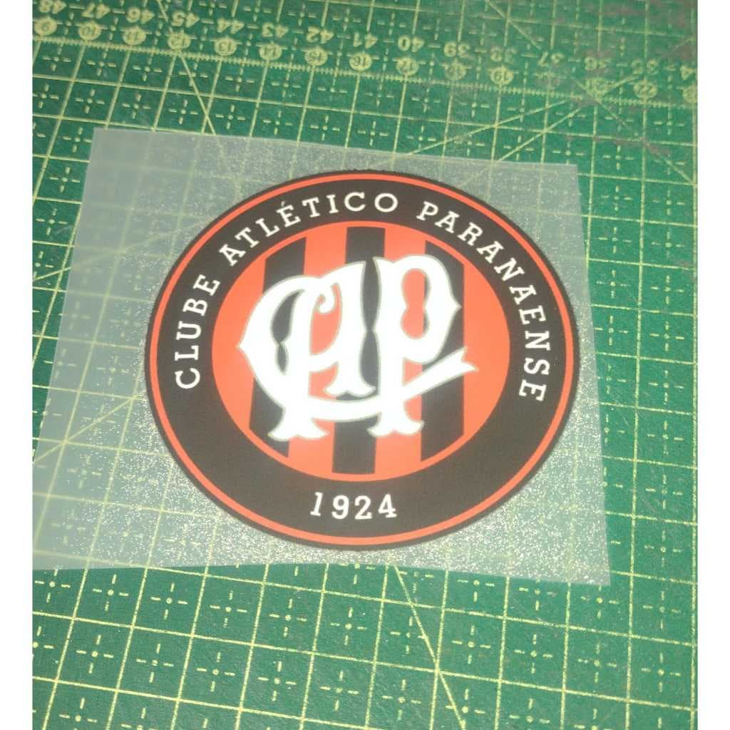 Atlético Paranaense Logo Tradicional Adesivo Têxtil Termocolante fácil Aplicação com Ferro de Passar