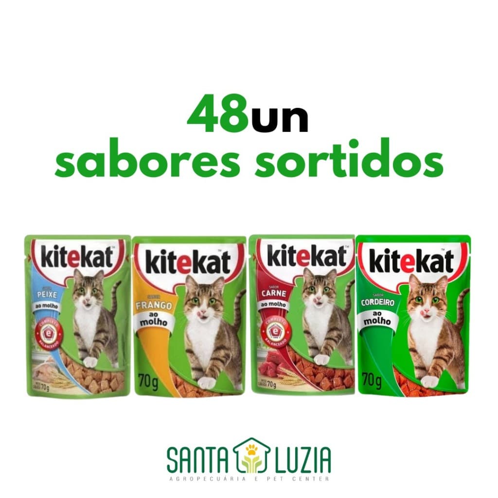 Kit 48 unidades sache kitekat Sortidos