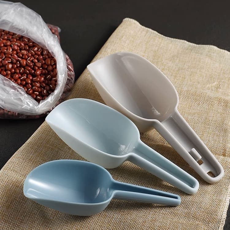 Kit 3 Peças Jogo De Colher Medidora De Plástico Multiuso Gelo E Cereais 50ml/100ml/150ml