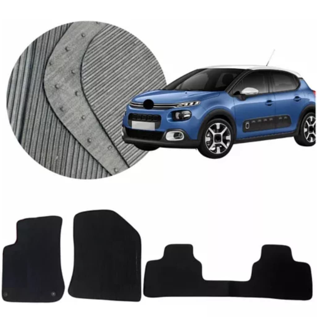 Tapete Carpete Automotivo Citroen C3 2013 A 2018