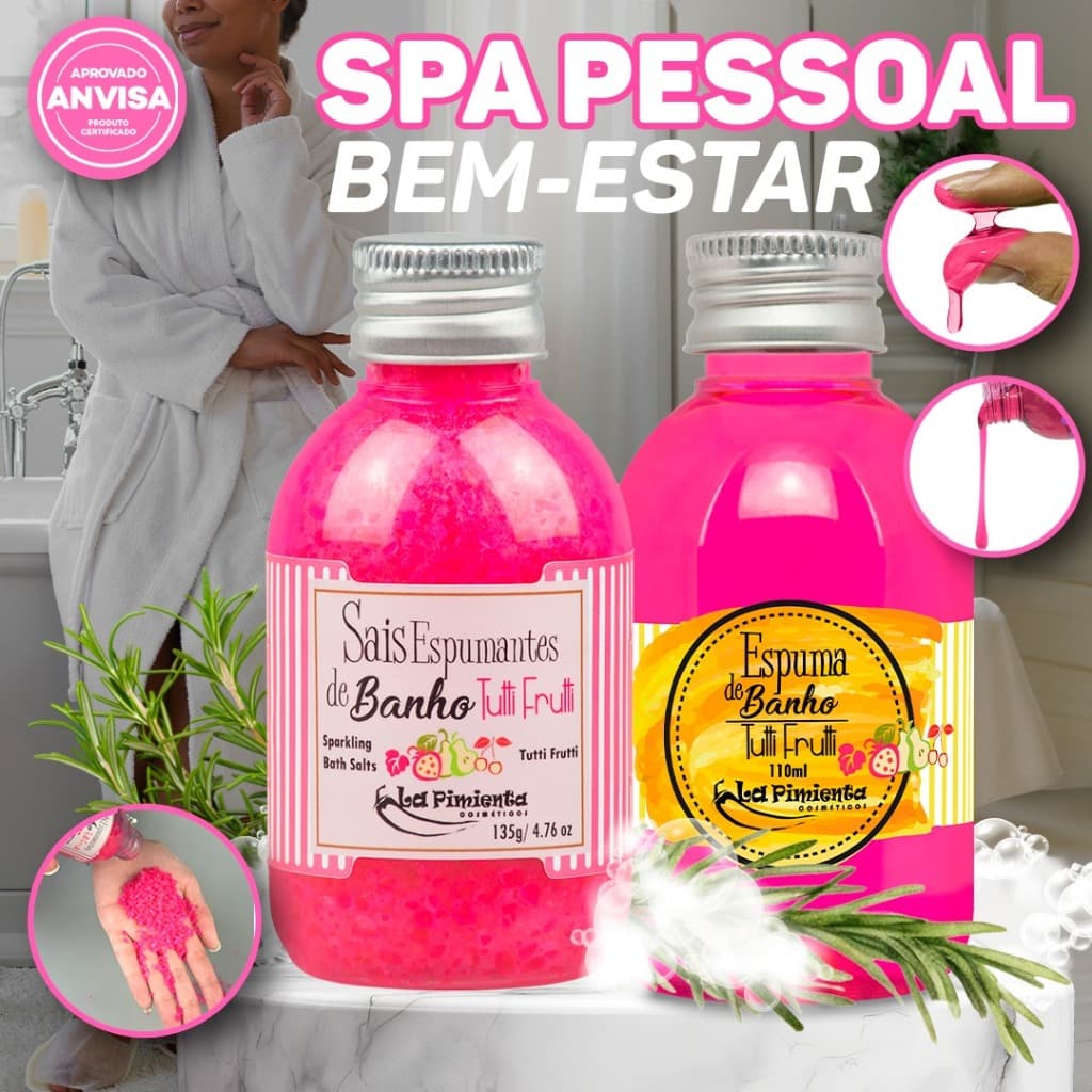 REFRESQUE-SE E RENOVE-SE EM CADA BANHO.
