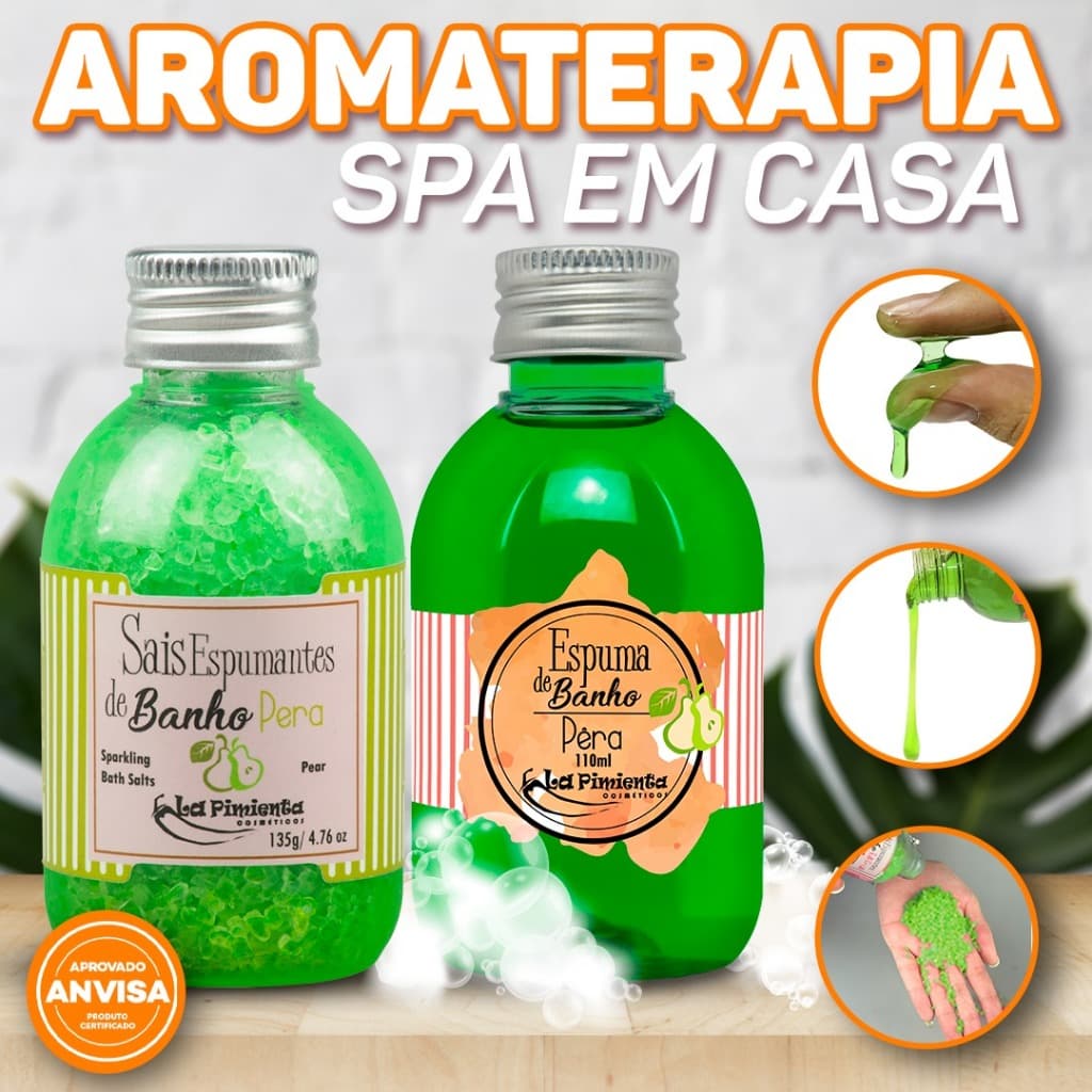 KIT SAIS E ESPUMA DESFRUTE DA SENSAÇÃO DE PELE MACIA E PERFUMADA.