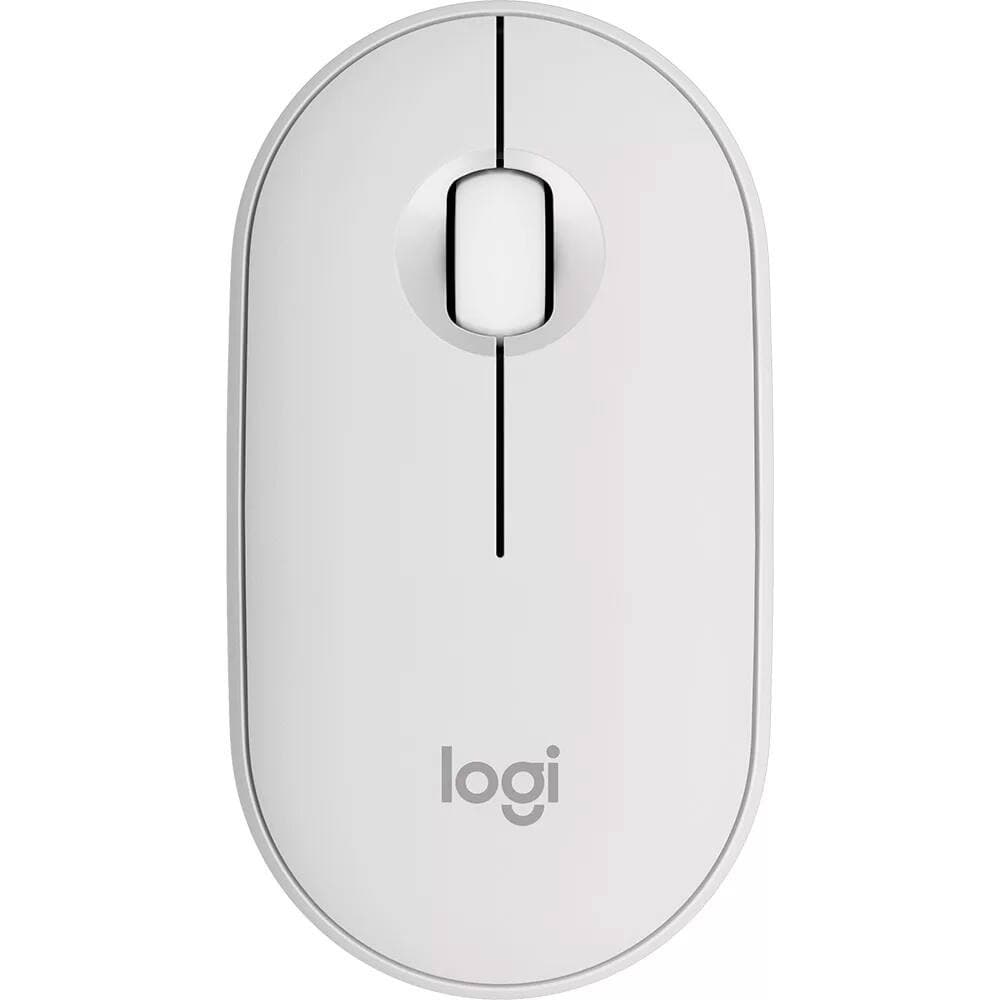 MOUSE LOGITECH M350S PEBBLE 2 SEM FIO BLUETOOTH BRANCO