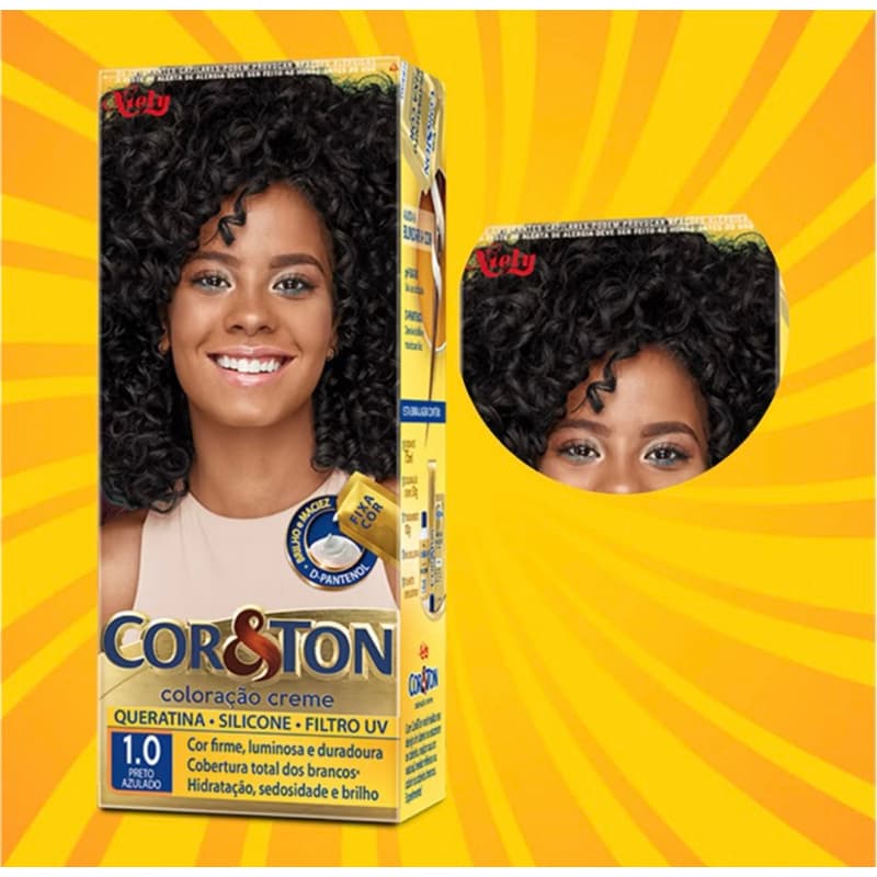 Tinta Creme Cor&Ton - Perfeita para cabelos coloridos com brilho e hidratação!