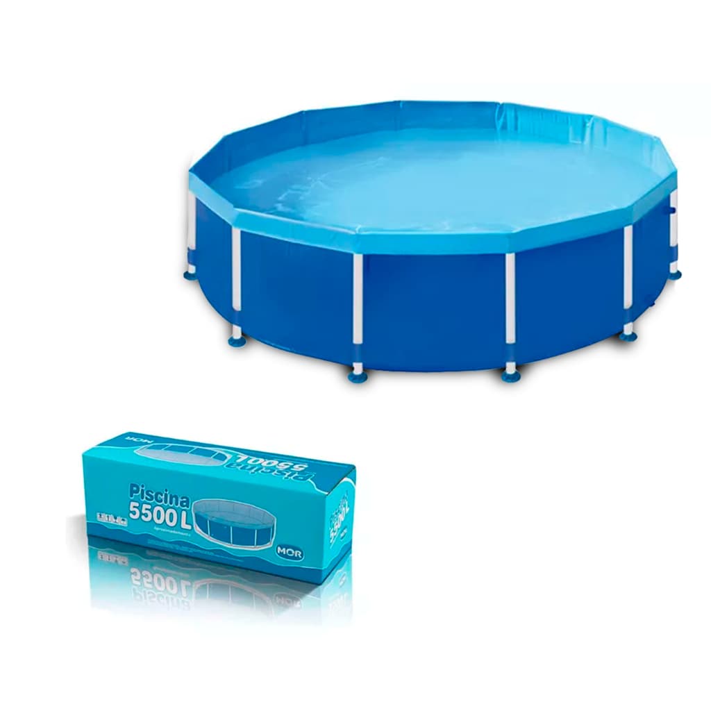 Piscina Mor Capacidade 5500lts Redonda Verão Fácil Montagem