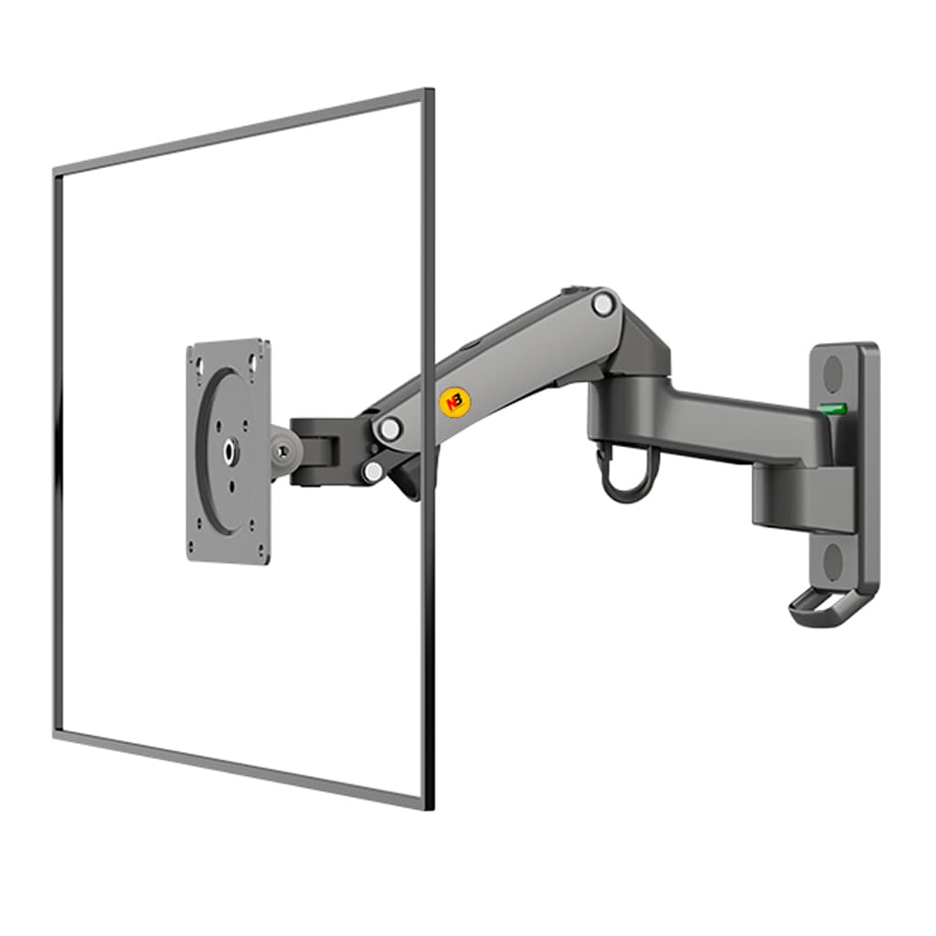 Suporte para Monitor e TV 17 a 34 de Parede Articulado com Pistão a Gás e Ajuste Altura F150 NB